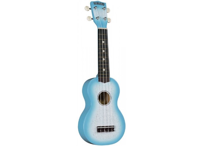 HAMANO U-35LB Light Blue укулеле сопрано, клен, гриф махогани, чехол, голубой берст с блестками