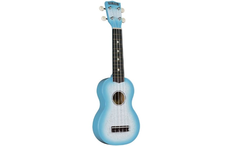 HAMANO U-35LB Light Blue укулеле сопрано, клен, гриф махогани, чехол, голубой берст с блестками