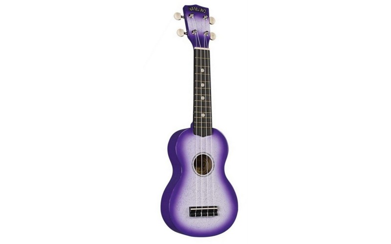 HAMANO U-35PP Purple Sparkle укулеле сопрано, клен, гриф махогани, чехол, сиренев. берст с блестками