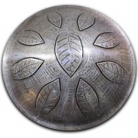 Handpan Overtone OHP-L34-8-1-Gr-F#m-Kurd Глюкофон 34см