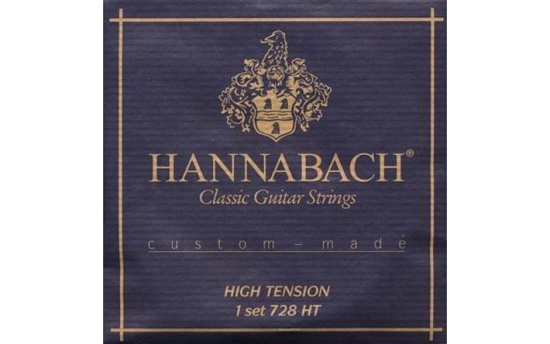 Hannabach 728HTC CARBON Custom Made Струны для классической гитары, карбон, сильное натяжение