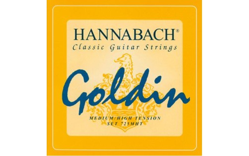 Hannabach 725MHT GOLDIN Комплект струн для классической гитары, карбон, голдин