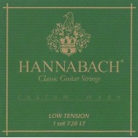 Hannabach 728LTC CARBON Custom Made Комплект струн для классической гитары, карбон, посеребренные