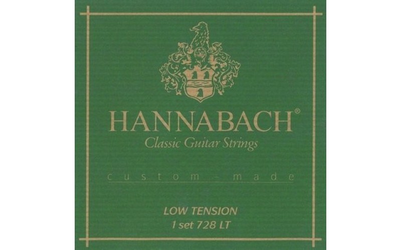 Hannabach 728LTC CARBON Custom Made Комплект струн для классической гитары, карбон, посеребренные