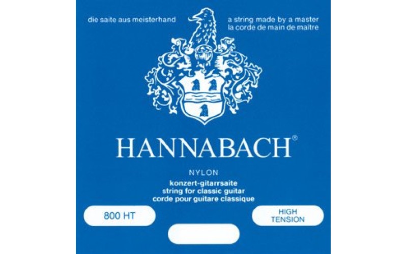 Hannabach 800HT Blue SILVER PLATED Комплект струн для классической гитары, нейлон, посеребренные