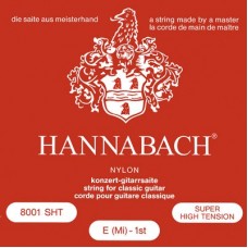 Hannabach 800SHT Red SILVER PLATED Комплект струн для классической гитары, посеребренные