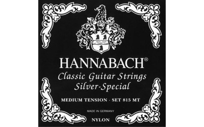Hannabach 815MT Black SILVER SPECIAL Комплект струн для классической гитары нейлон/посеребренные
