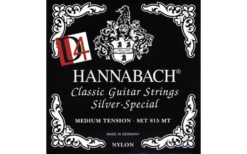 Hannabach 815MTDURABLE Black SILVER SPECIAL Комплект струн для классической гитары, посеребр, ср/нат