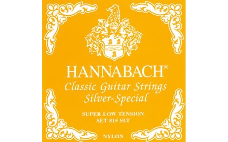 Hannabach 815SLT Yellow SILVER SPECIAL Комплект струн для классической гитары, посеребренные