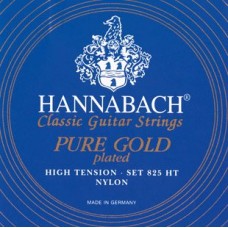 Hannabach 825HT Blue PURE GOLD Комплект струн для классической гитары нейлон/позолоченные