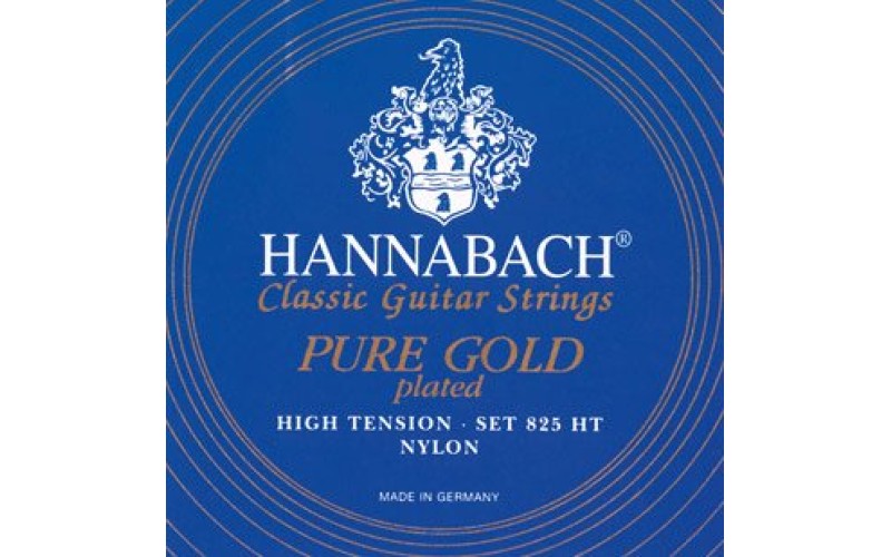 Hannabach 825HT Blue PURE GOLD Комплект струн для классической гитары нейлон/позолоченные