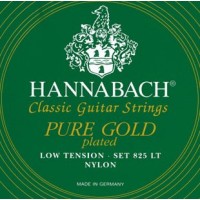 Hannabach 825LT Green PURE GOLD Комплект струн для классической гитары нейлон/позолоченные