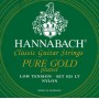 Hannabach 825LT Green PURE GOLD Комплект струн для классической гитары нейлон/позолоченные