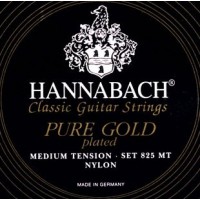 Hannabach 825MT Black PURE GOLD Комплект струн для классической гитары нейлон/позолоченные