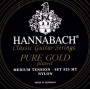 Hannabach 825MT Black PURE GOLD Комплект струн для классической гитары нейлон/позолоченные