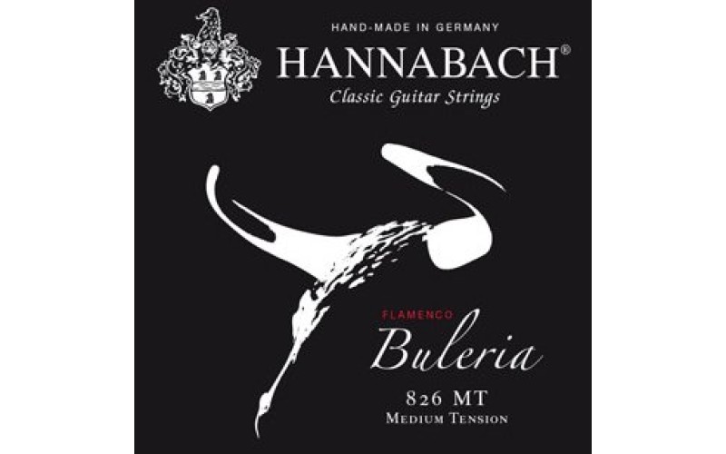 Hannabach 826MT Black BULERIA FLAMENCO Комплект струн для классической гитары, посеребренные