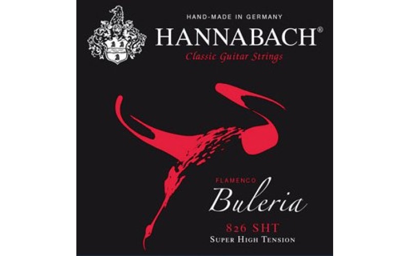 Hannabach 826SHT Red BULERIA FLAMENCO Комплект струн для классической гитары, посеребренные