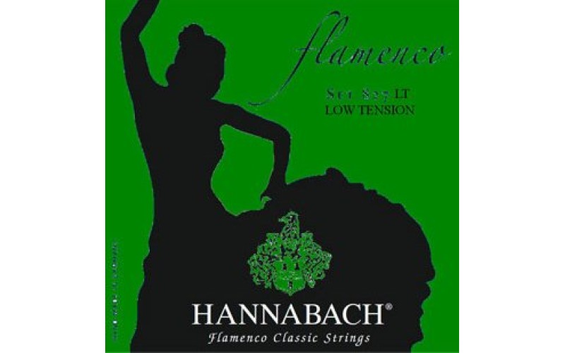 Hannabach 827LT Green FLAMENCO Комплект струн для классической гитары желтый нейлон/посеребренные
