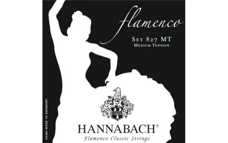 Hannabach 827MT Black FLAMENCO Комплект струн для классической гитары желтый нейлон/посеребренные