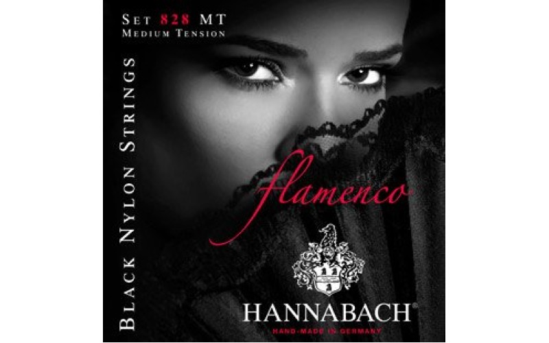 Hannabach 828MT Black FLAMENCO Комплект струн для классической гитары черный нейлон, посеребренные