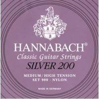 Hannabach 900MHT SILVER 200 Комплект струн для классической гитары нейлон, посеребренные