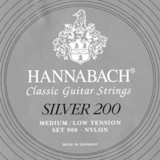 Hannabach 900MLT SILVER 200 Комплект струн для классической гитары нейлон, посеребренные