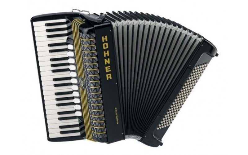 HOHNER Atlantic IV 120 M, Musette, black- полный концертный аккордеон