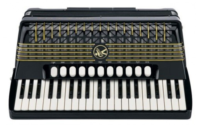 HOHNER Atlantic IV 120 M, Musette, black- полный концертный аккордеон
