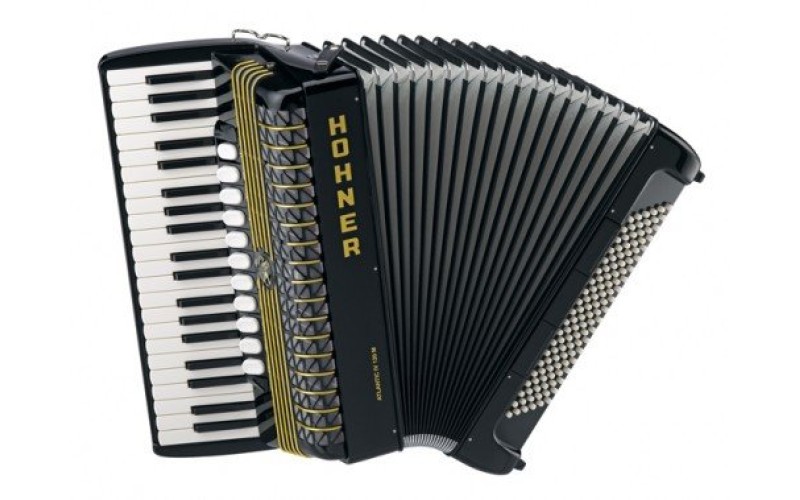 HOHNER Atlantic IV 120 M, Musette, black- полный концертный аккордеон