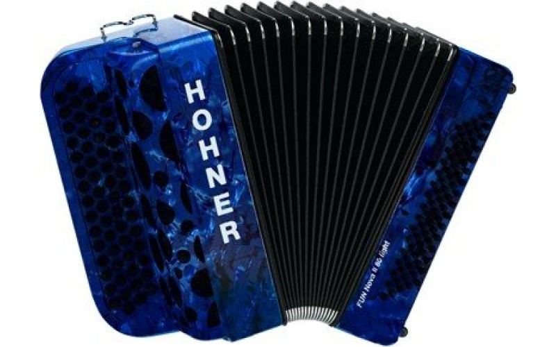 HOHNER Fun Nova II 80 Iight (A7004) dark blue perloid - кнопочный аккордеон 3/4 гриф B