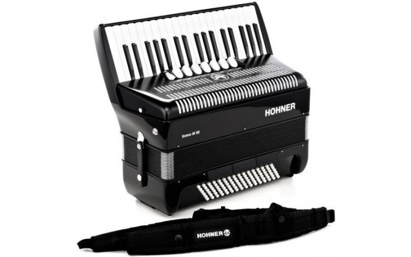 HOHNER The New Bravo III 96 (A16721) black - аккордеон 7/8