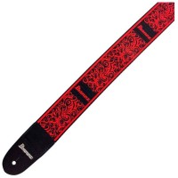 IBANEZ GSD50-P7 DESIGN STRAP - TATTOO гитарный ремень, цвет черный с красной тату