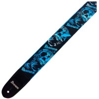 IBANEZ GSD50-P8 DESIGN STRAP - SKULL гитарный ремень, цвет черный с черепами
