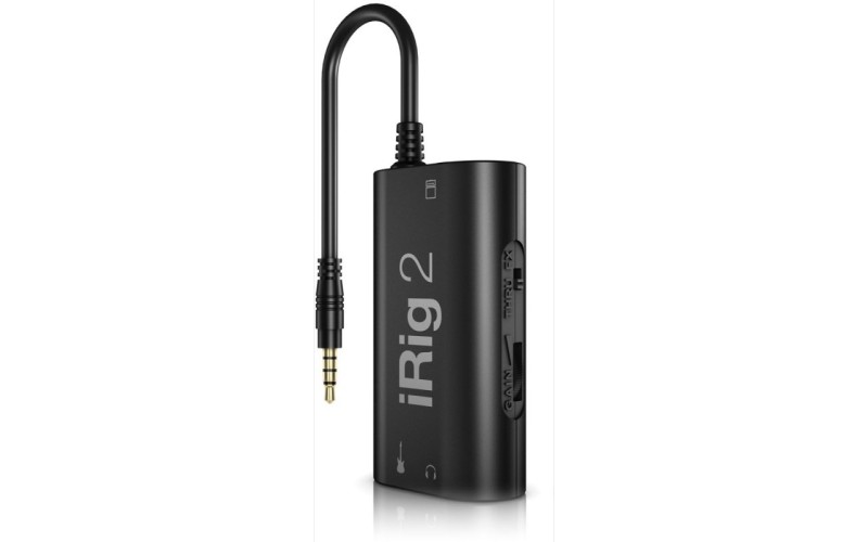 IK MULTIMEDIA iRig 2 компактный интерфейс для гитары/баса с аналоговым подключением к iOS