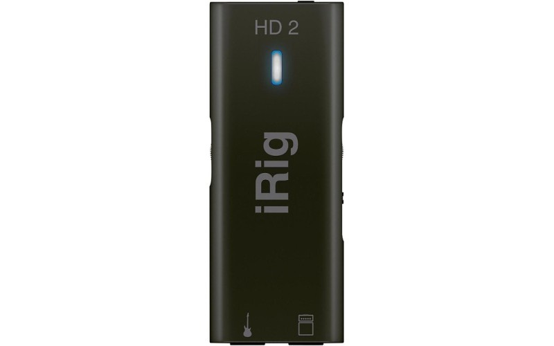 IK MULTIMEDIA iRig HD 2 компактный аудио интерфейс для гитары/баса с подключением к iOS и Mac
