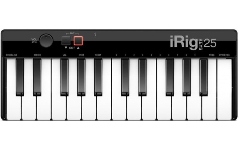 IK MULTIMEDIA iRig Keys 25 USB MIDI-клавиатура для Mac и PC, 25кл