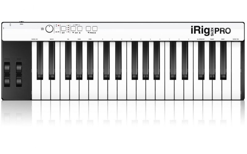 IK MULTIMEDIA iRig Keys PRO MIDI-клавиатура для iOS, Android, Mac и PC, полноразмерные клавиши, 37 к