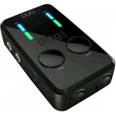 IK MULTIMEDIA iRig Pro DUO компактный аудио/midi интерфейс для цифрового подключения к iOS, Android,