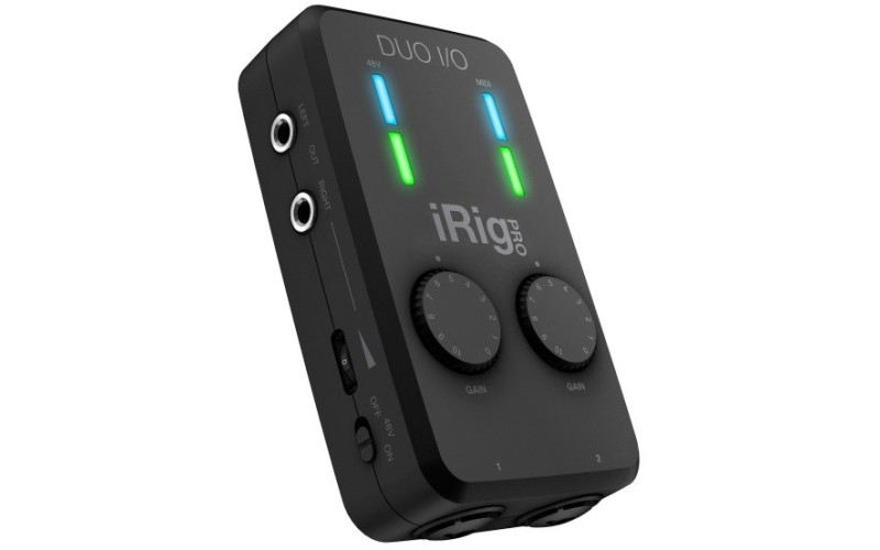 IK MULTIMEDIA iRig Pro DUO компактный аудио/midi интерфейс для цифрового подключения к iOS, Android,