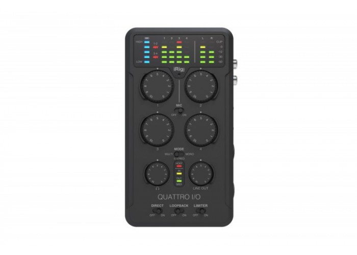 IK Multimedia iRig-PROPQuattro I/O Аудио и MIDI-интерфейс для мобильных устройств