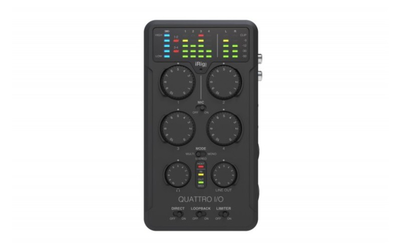 IK Multimedia iRig-PROPQuattro I/O Аудио и MIDI-интерфейс для мобильных устройств