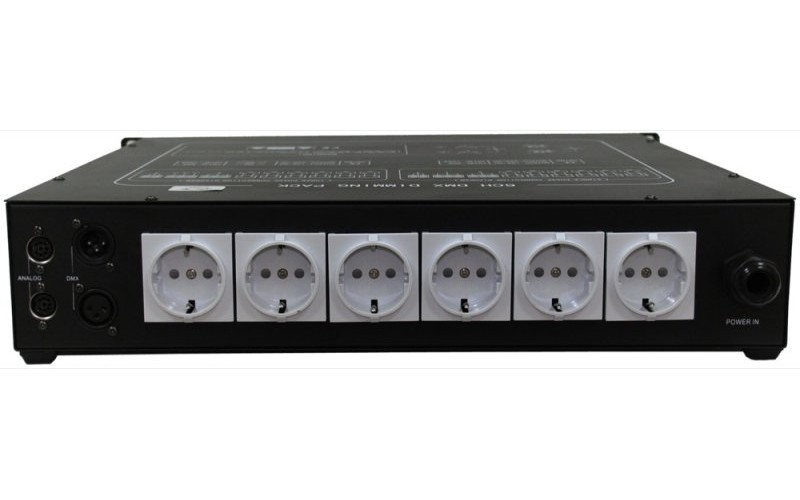 Involight AD6 - цифровой диммер, 6 каналов по 2,2 кВт, дроссели, DMX-512, аналоговое 0-10 B