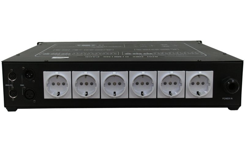 Involight AD6 - цифровой диммер, 6 каналов по 2,2 кВт, дроссели, DMX-512, аналоговое 0-10 B