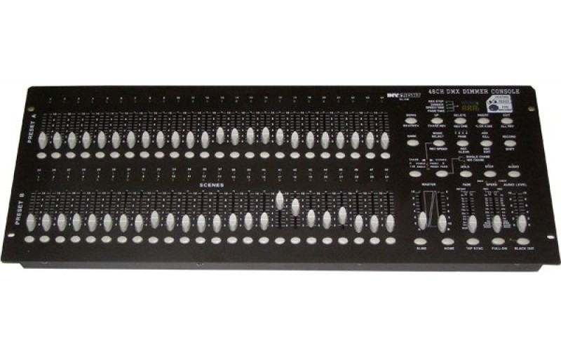 Involight DL450 - пульт управления DMX диммерами, 48 каналов, 4 банка по 12 программ, 4500 сцен