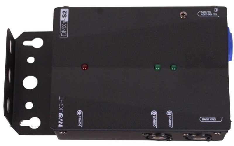 INVOLIGHT DMXS2 - сплиттер DMX сигнала, 1 вход XLR, 2 выхода XLR, гальваническая развязка