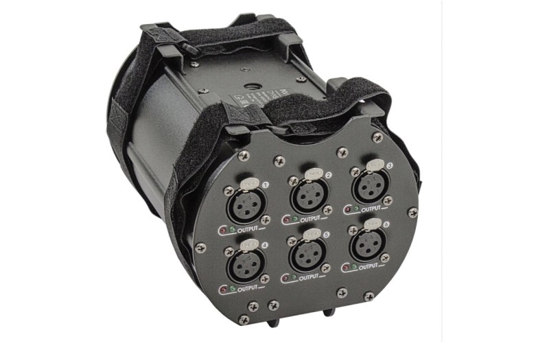 Involight DMXS6 - сплиттер DMX сигнала, 1 вход XLR, 6 выходов XLR, гальваническая развязка