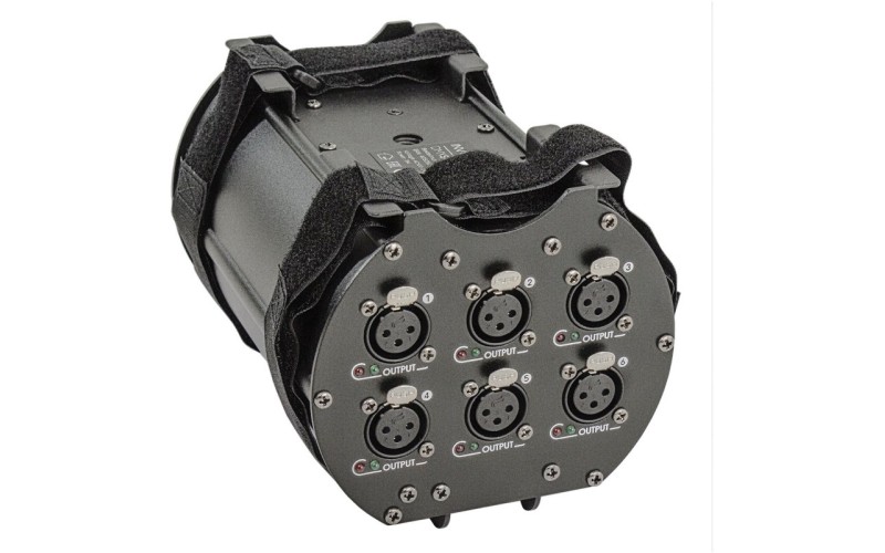 Involight DMXS6 - сплиттер DMX сигнала, 1 вход XLR, 6 выходов XLR, гальваническая развязка