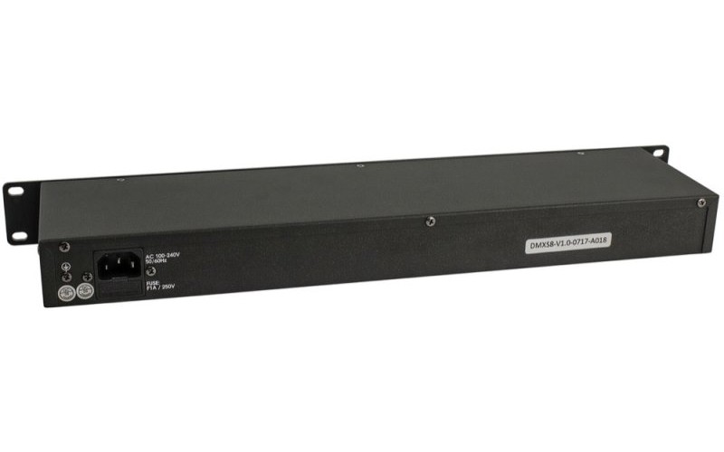 Involight DMXS8 - сплиттер DMX сигнала, 1 вход XLR, 8 выходов XLR, гальваническая развязка