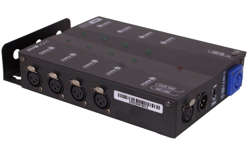 INVOLIGHT DMXS8S - сплиттер DMX сигнала, 8 отдельных выходов + 1 линк, переключатель на 120 Ом