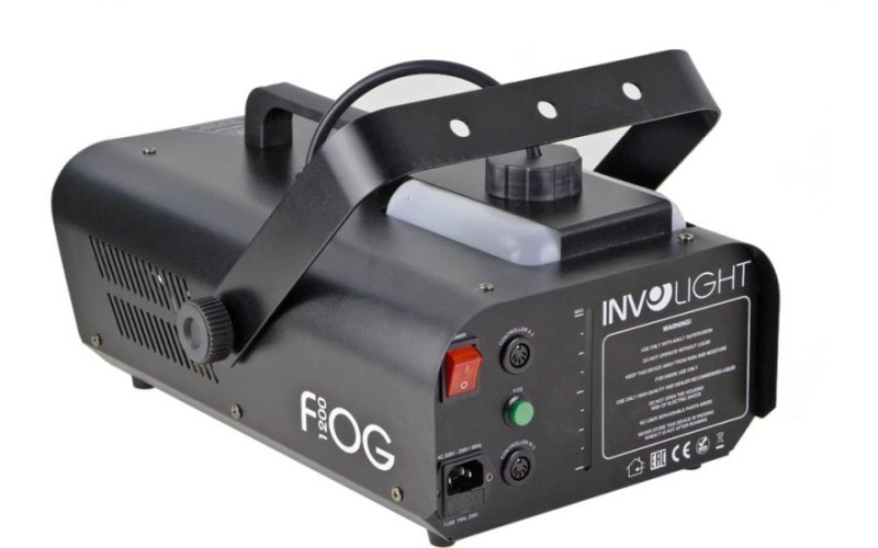 Involight FOG1200 - Генератор-дыма 1000Вт. Кабель ДУ-X1; Беспроводной пульт ДУ